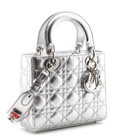 silver lady dior|small lady dior bag price.